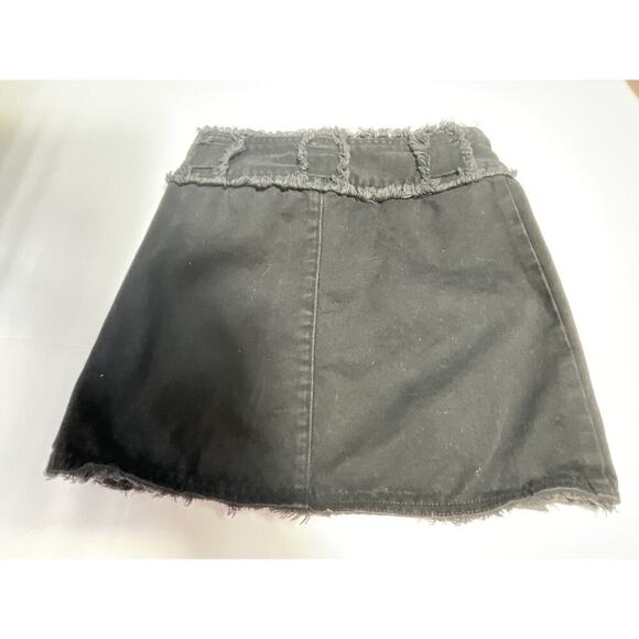 Harley Davidson Girls Distress Button Up Pocket Skirt Size 5 - Picture 6 of 7